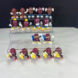 Vintage California Raisins Beach and Sports Figurines Mixed Lot of 16
